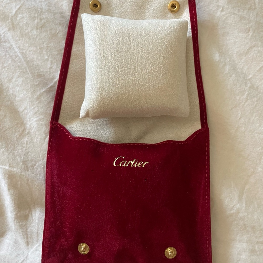 Cartier Velvet Jewelry Travel Case